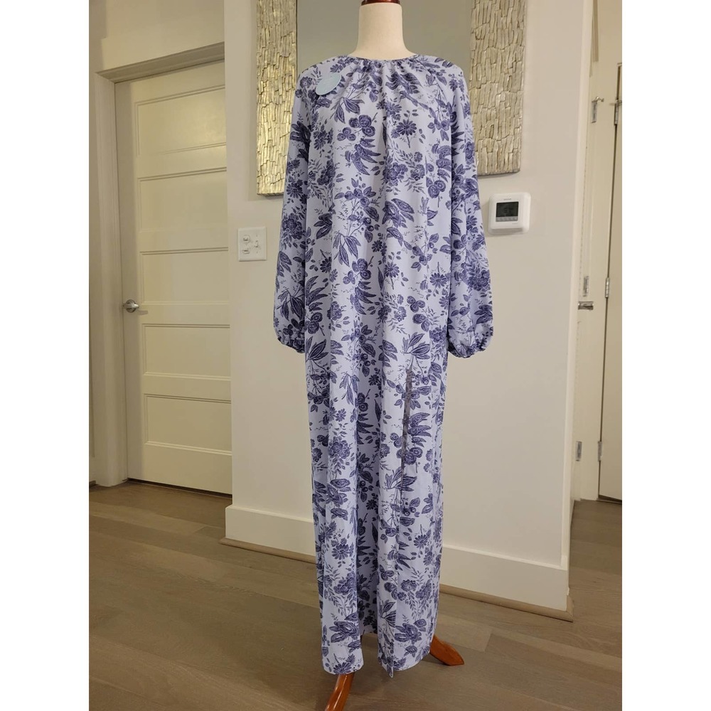 Hill House Simone Dress | Lilac Tonal Floral | Size Med - Picture 8 of 12